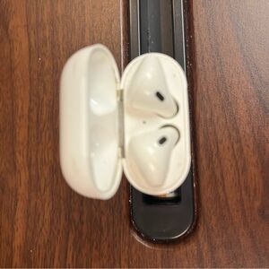 White Wireless Earbuds with Charging Case